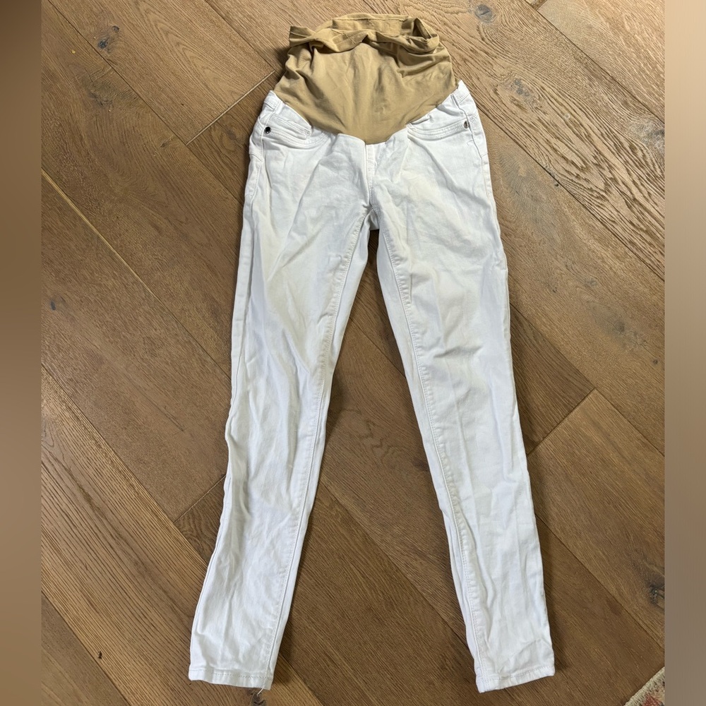 Maternity jeans, size 4, white